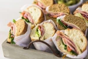 A selection of tasty sandwiches.