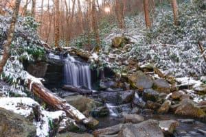 winter Rainbow Falls 