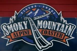 smoky mountain alpine coaster sign