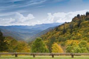 Scenic views of the Smokies from Newfound Gap Road.