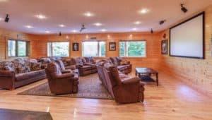 Taygan's Place Large Group Cabin Rentals Gatlinburg Theater Room