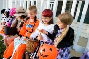 Trick or treating kids